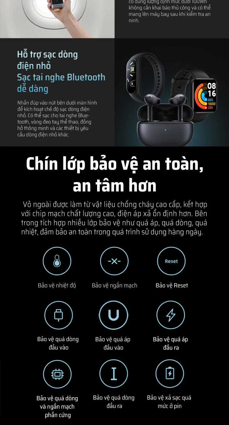 Pin dự phòng Cuktech 20 Power Bank 25.000mAh 210W PD3.1/PPS5A/QC/Mi Turbro 120W - P23