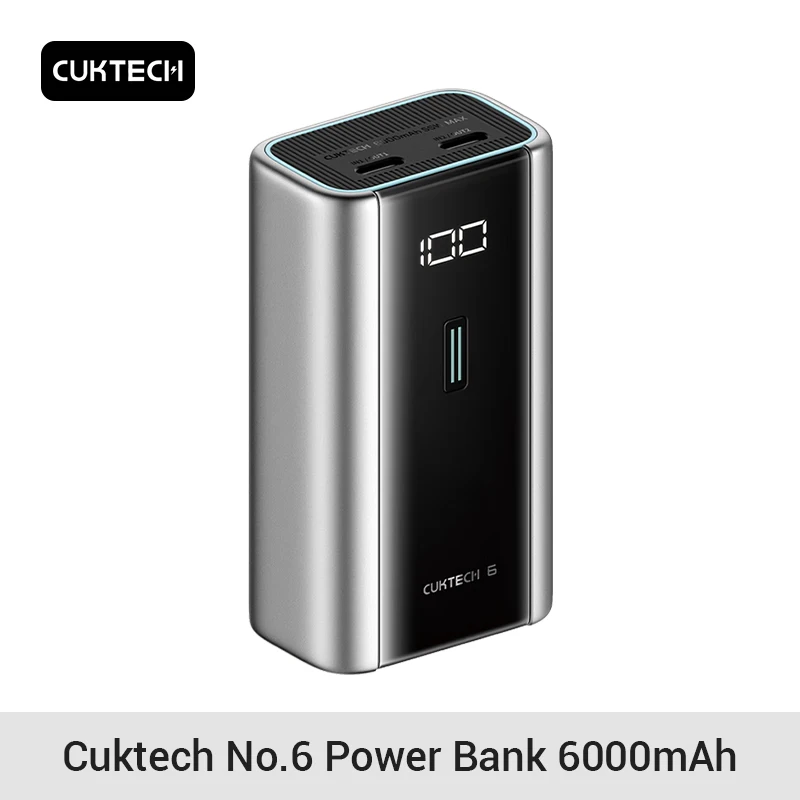 Pin dự phòng Cuktech 6000mAh Power Bank 55W PD3.0/PPS/QC3.0 QC - PB060 - Cuktech Việt Nam