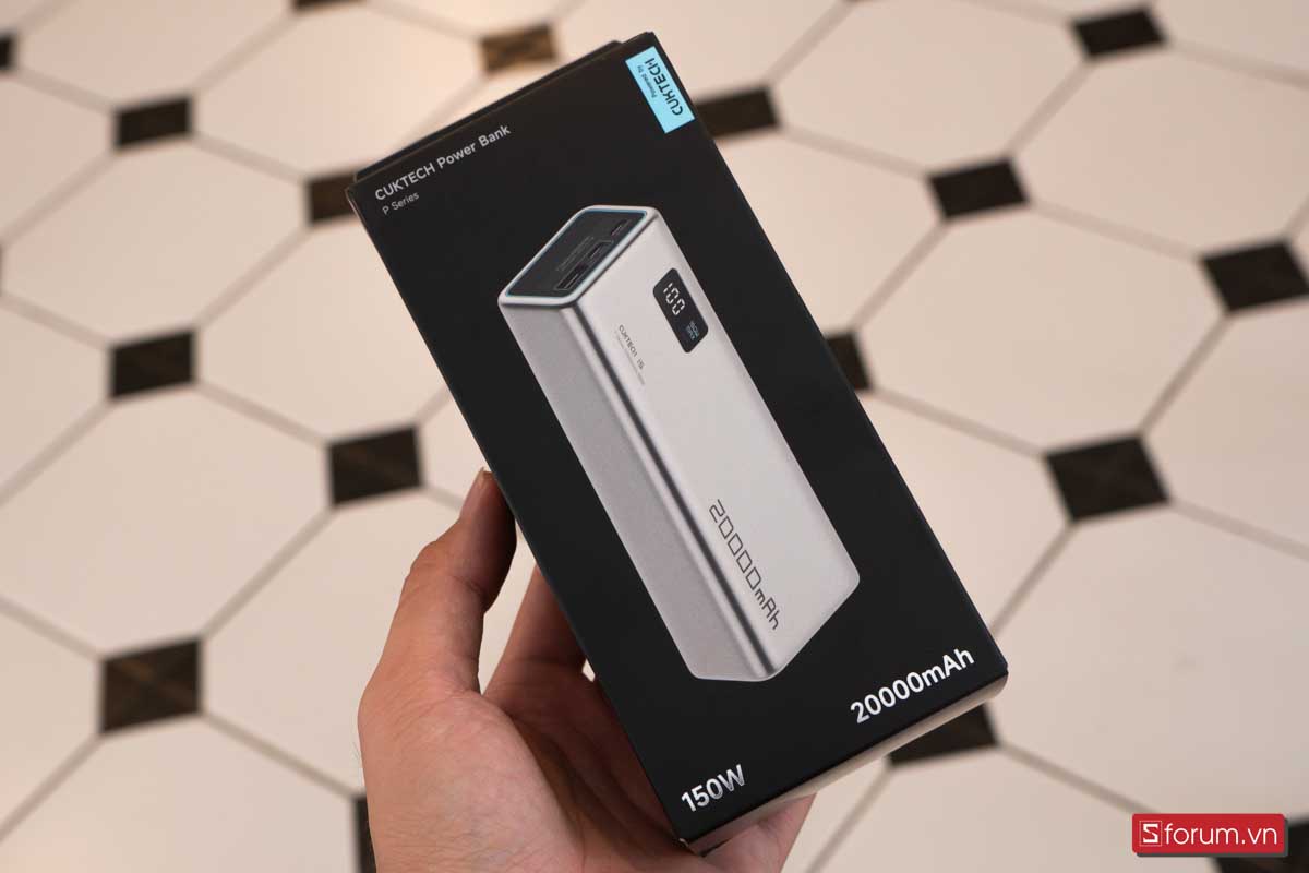 Trên tay pin dự phòng Cuktech 15: Dung lượng siêu khủng 20,000mAh, công suất sạc 150W, dùng được cho laptop