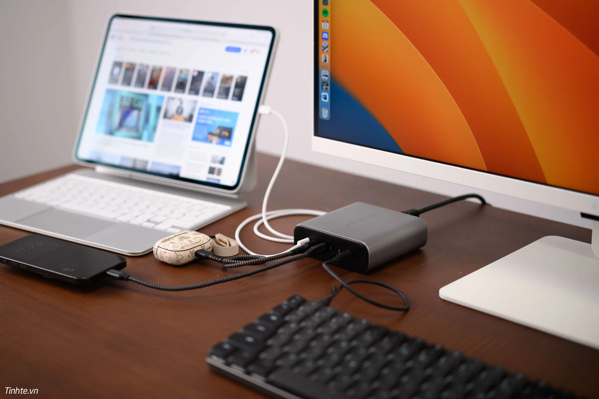 Tên tay siêu sạc Satechi 200W với 6 cổng USB-C mới nhất 2024