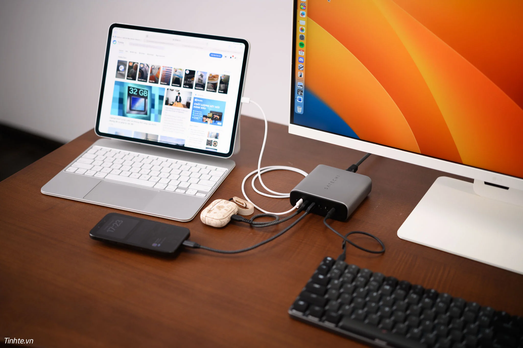 Tên tay siêu sạc Satechi 200W với 6 cổng USB-C mới nhất 2024