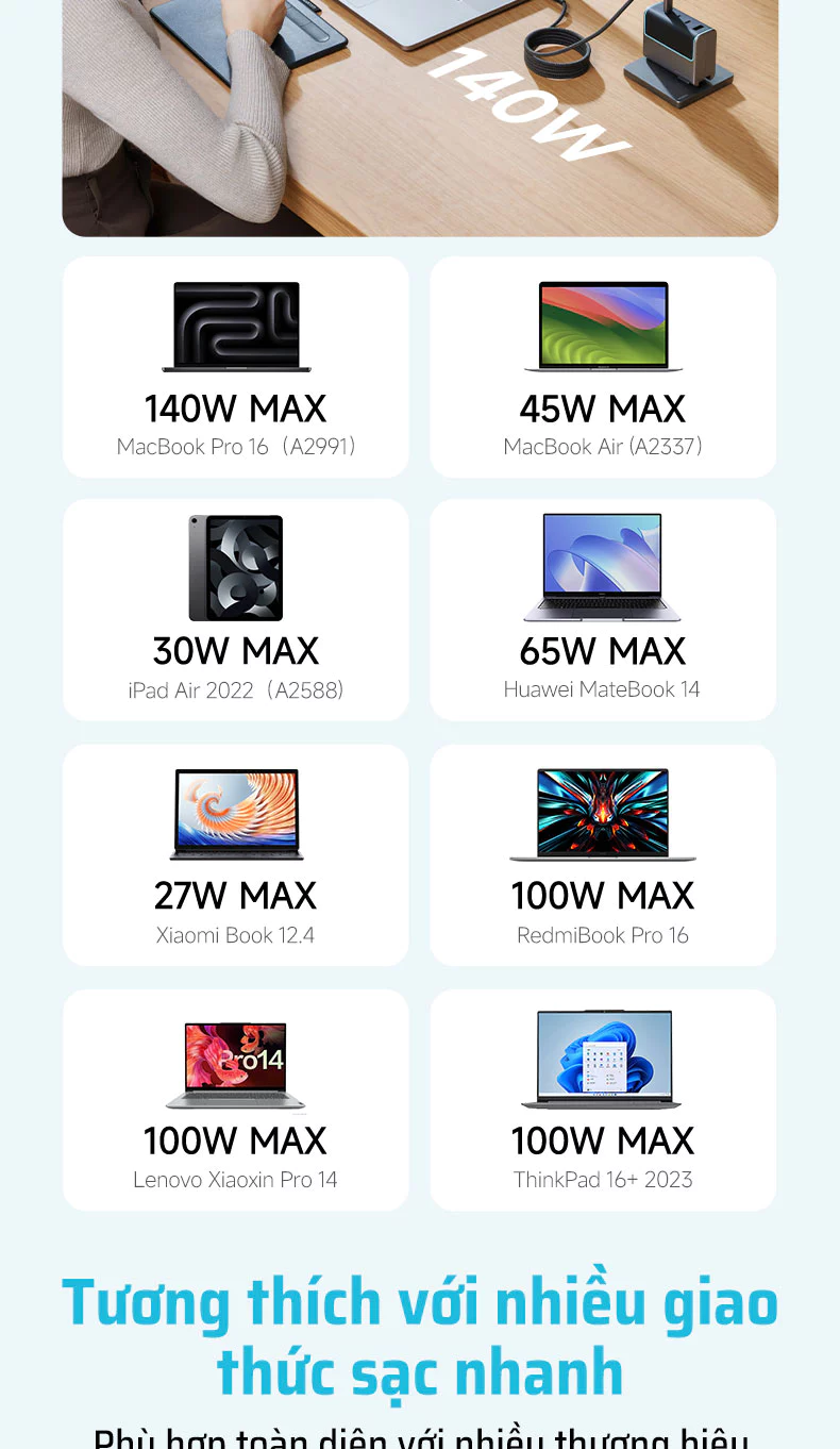 Cáp dù Cuktech C to C 6A 240W hít từ tính PD3.1/Mi Turbro - CMC610