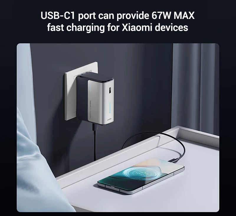 Pin dự phòng 2in1 Cuktech 5.000mAh 67W kiêm bộ sạc AC nhỏ gọn - BA651
