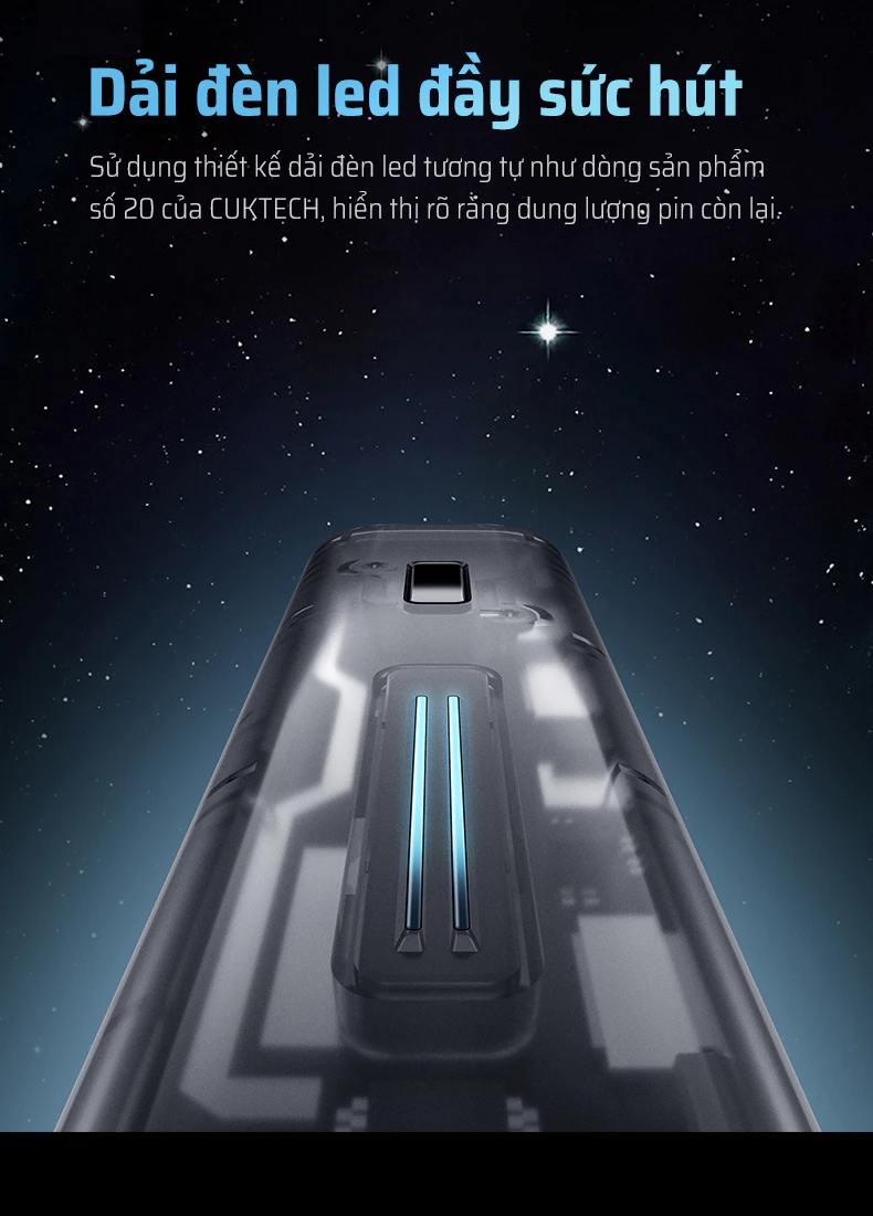 Pin dự phòng Cuktech 10.000mAh Power Bank 30W PD3.0/PPS/QC3.0 – PB100S